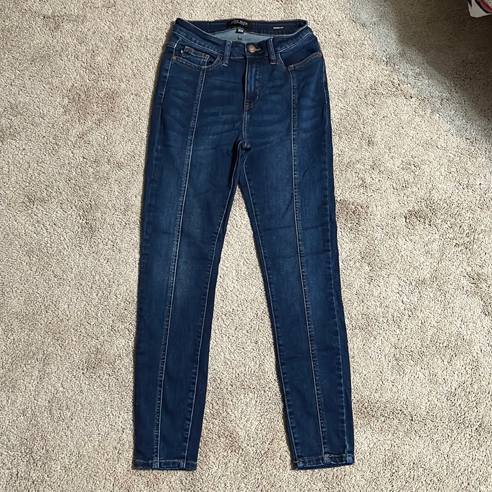 Judy Blue High Rise Mid Seam Stich Skinny 3/26